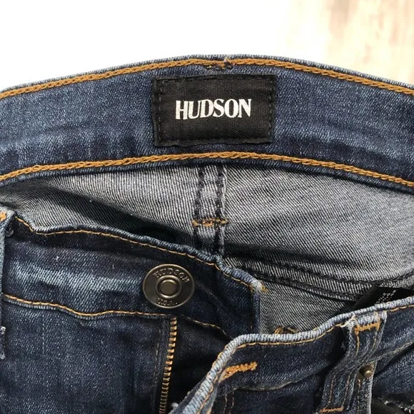 Hudson Jeans Women's Gratitude Dark Wash Krista Super Skinny Cropped Jeans sz 25