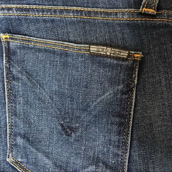 Hudson Jeans Women's Gratitude Dark Wash Krista Super Skinny Cropped Jeans sz 25