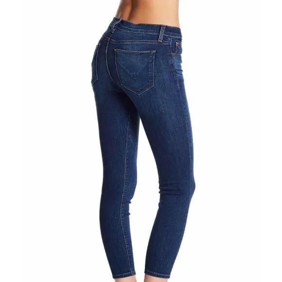 Hudson Jeans Women's Gratitude Dark Wash Krista Super Skinny Cropped Jeans sz 25