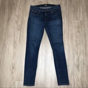 Hudson Jeans Women's Gratitude Dark Wash Krista Super Skinny Cropped Jeans sz 25