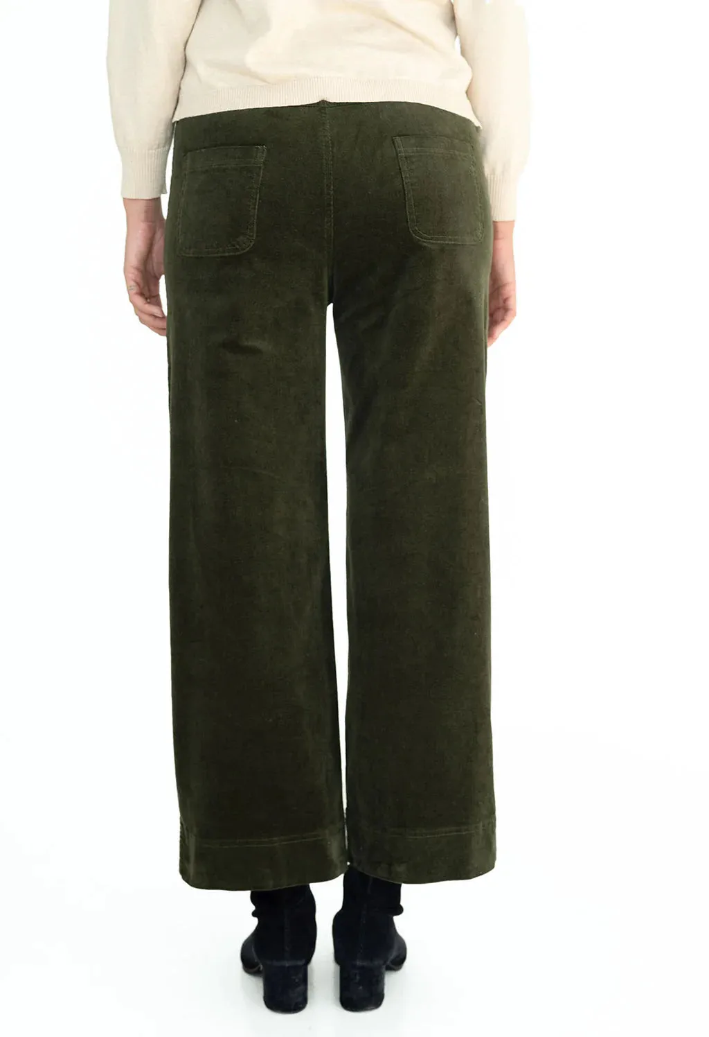 Humidity Fleetwood Cord Pant in Moss