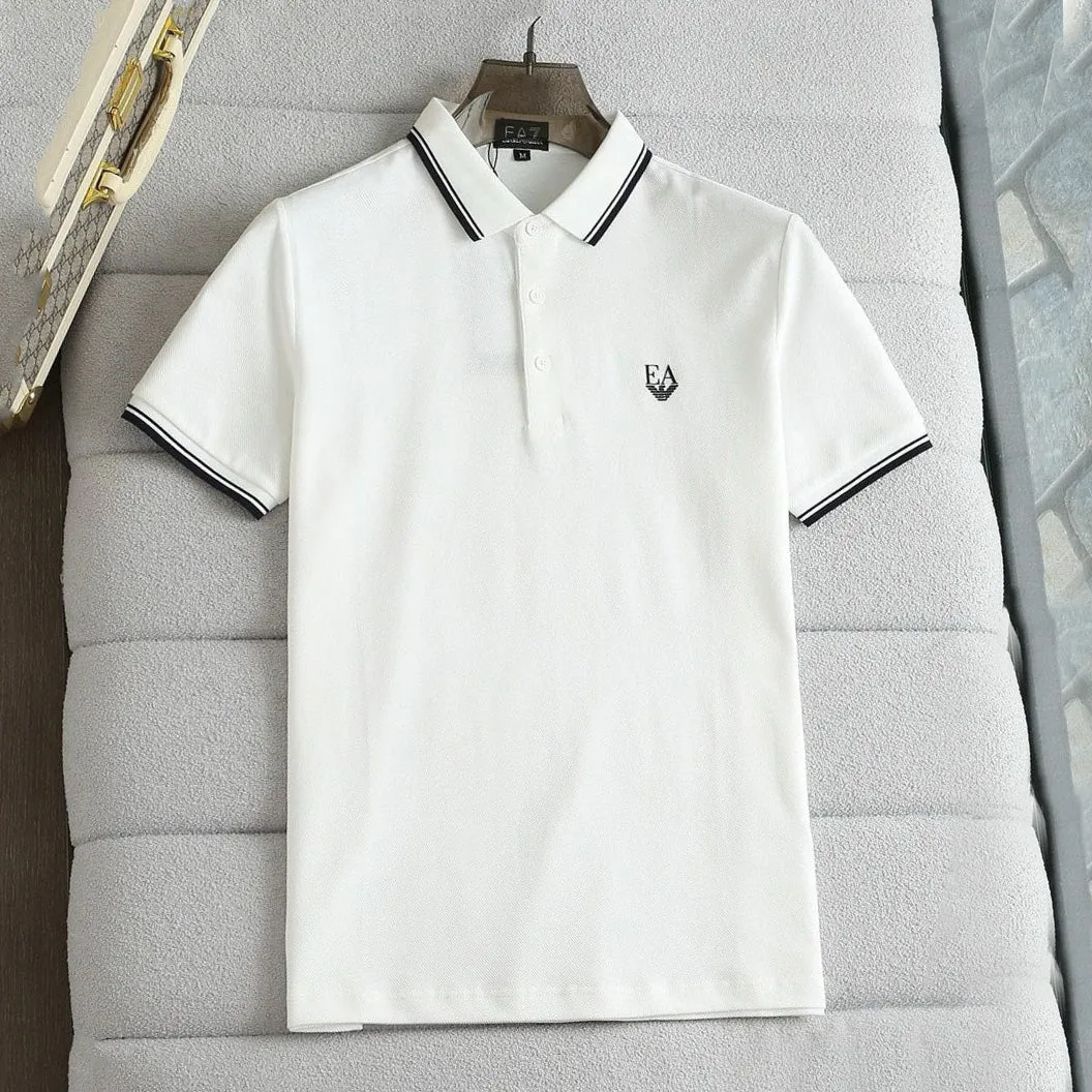 Imported Embroidery  Logo Polo Collar T-shirt