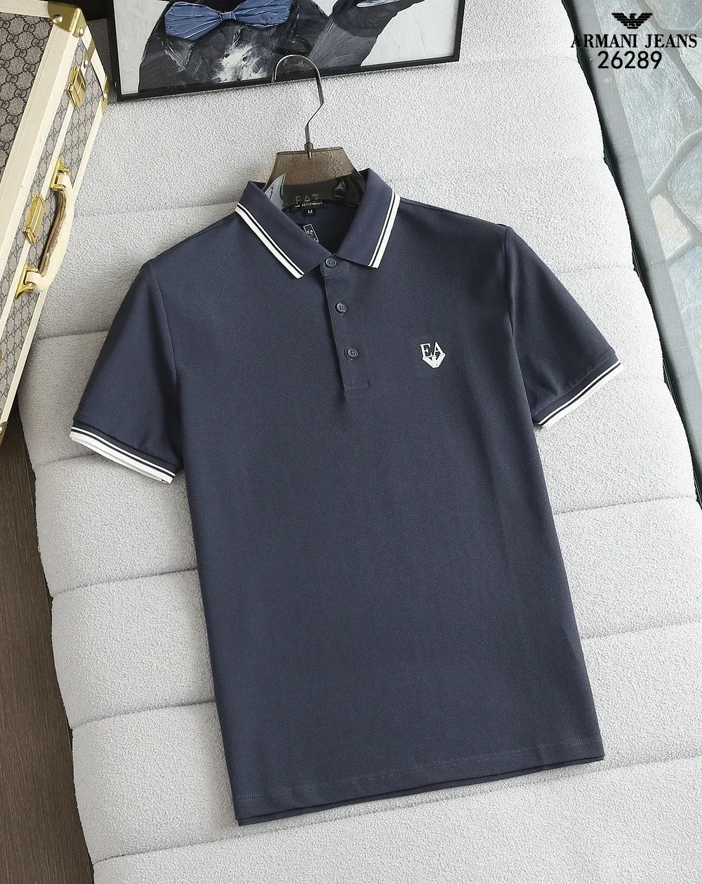 Imported Embroidery  Logo Polo Collar T-shirt
