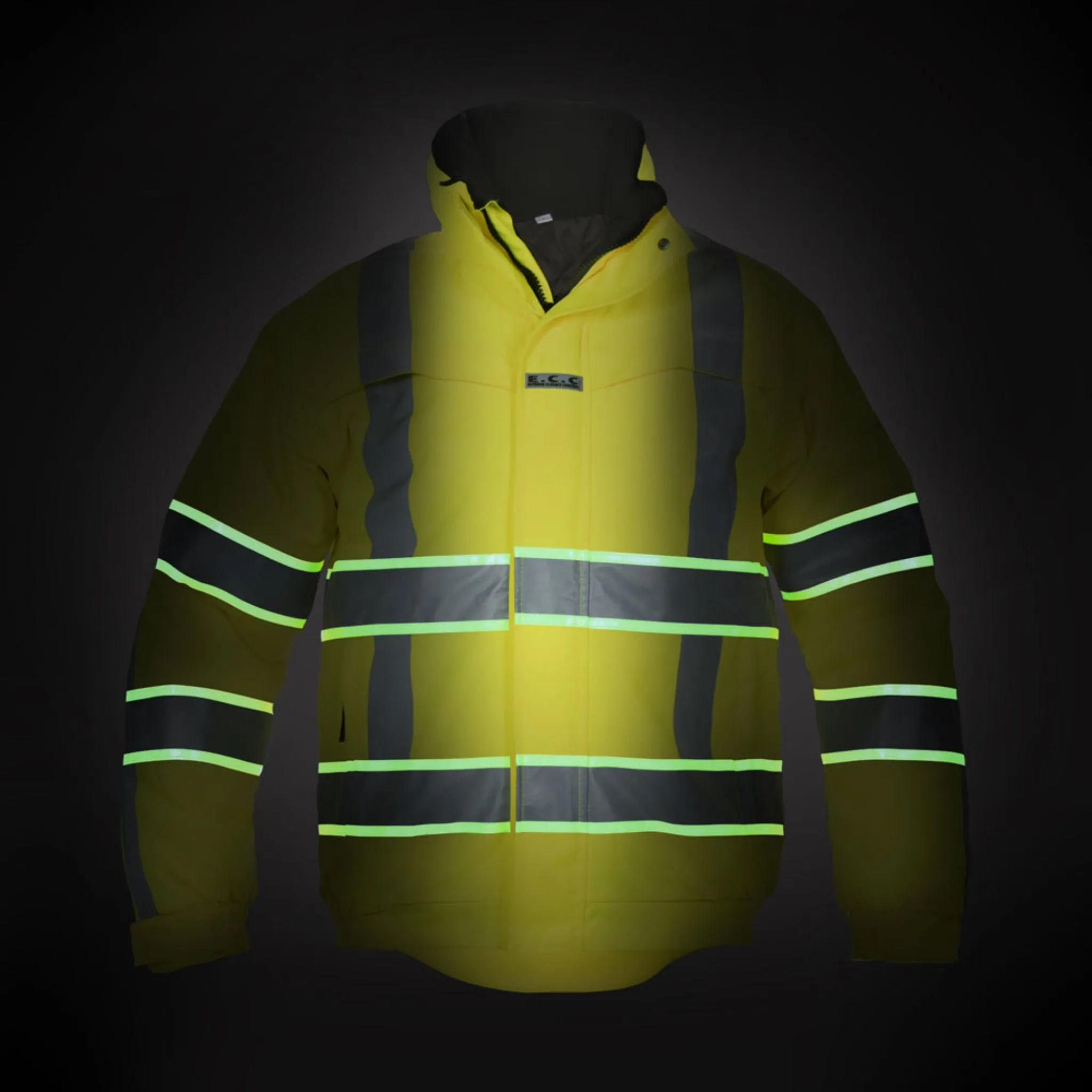 India Hi-vis Gid Pilot Jacket - Saturn Yellow