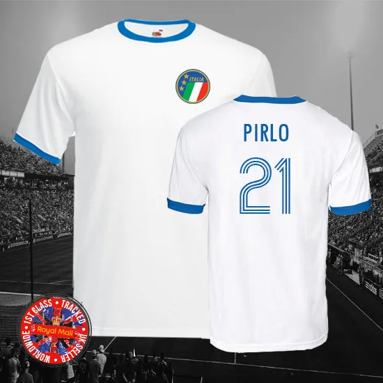 Italy Personalised & Legends Football Ringer T-shirt