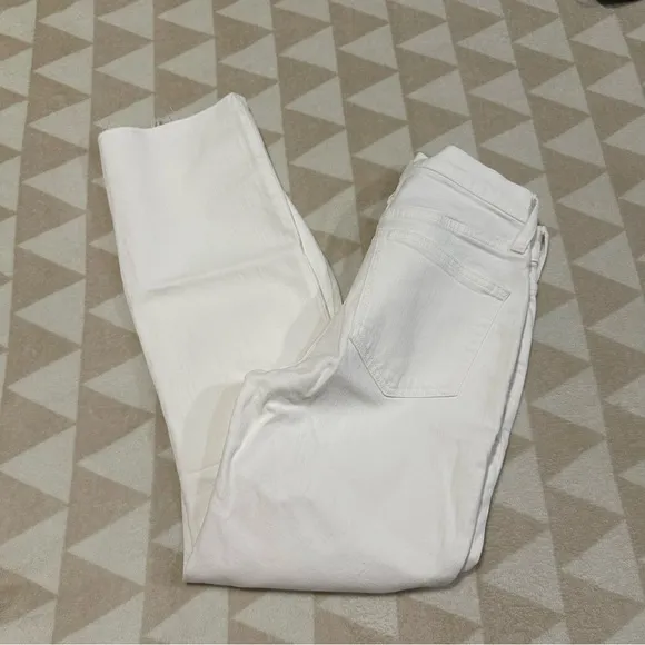 J crew 9” Demi boot crop jeans white