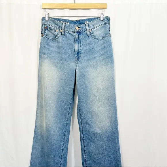 J. Crew 90s Wide Leg High Rise Denim Jeans