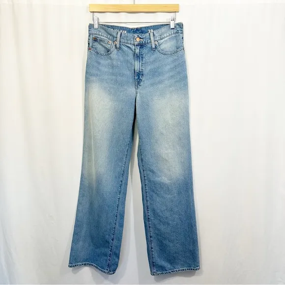 J. Crew 90s Wide Leg High Rise Denim Jeans