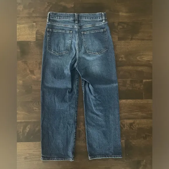 J. Crew - Slim Wide Leg Jeans - size 28. High Rise, Cropped Length