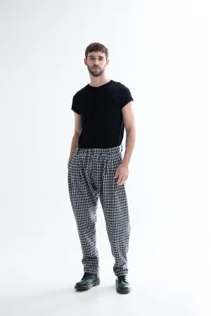Jacopo Pants Plaid Black