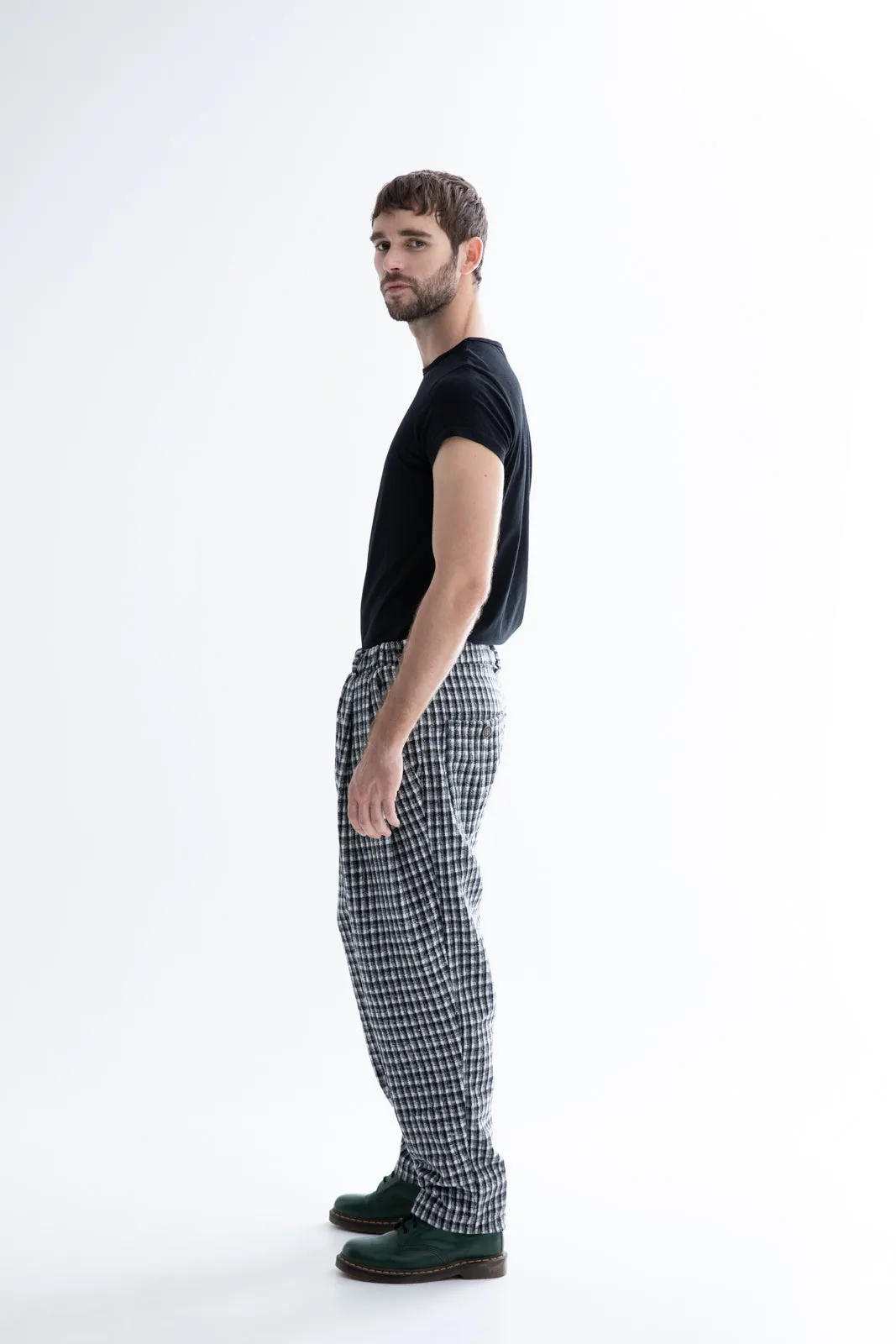 Jacopo Pants Plaid Black
