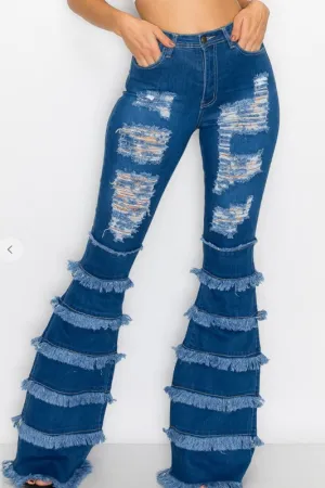 #JAZZY DENIM WIDE LEG JEANS