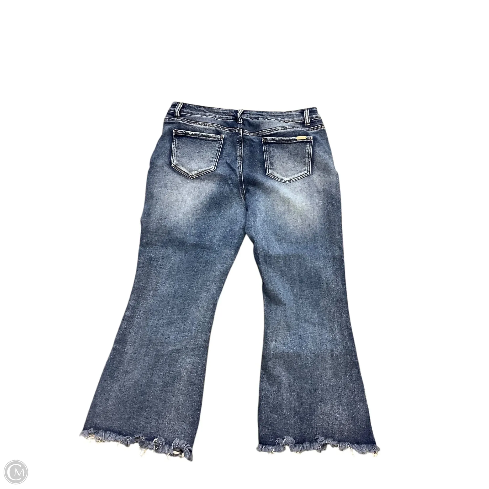 Jeans Cropped By Cmc In Blue Denim, Size: 16