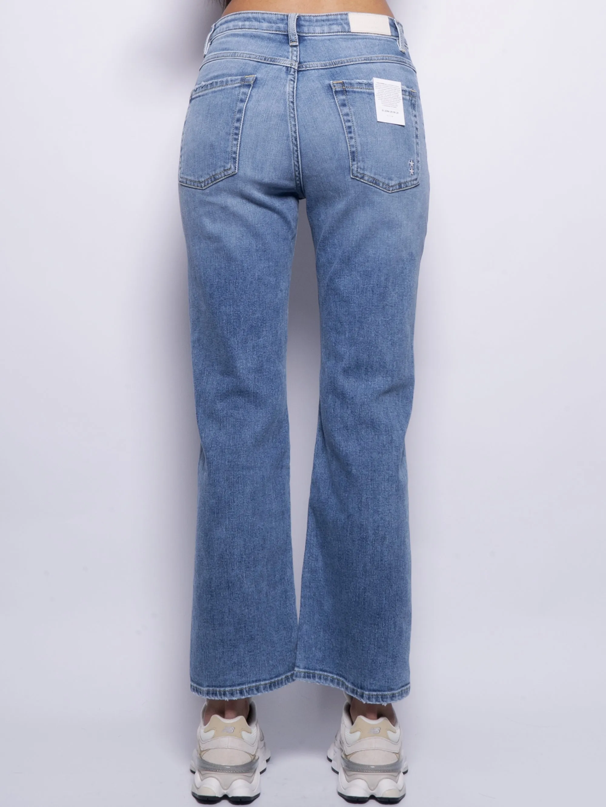 Jeans Slim Pam a Trombetta Blu
