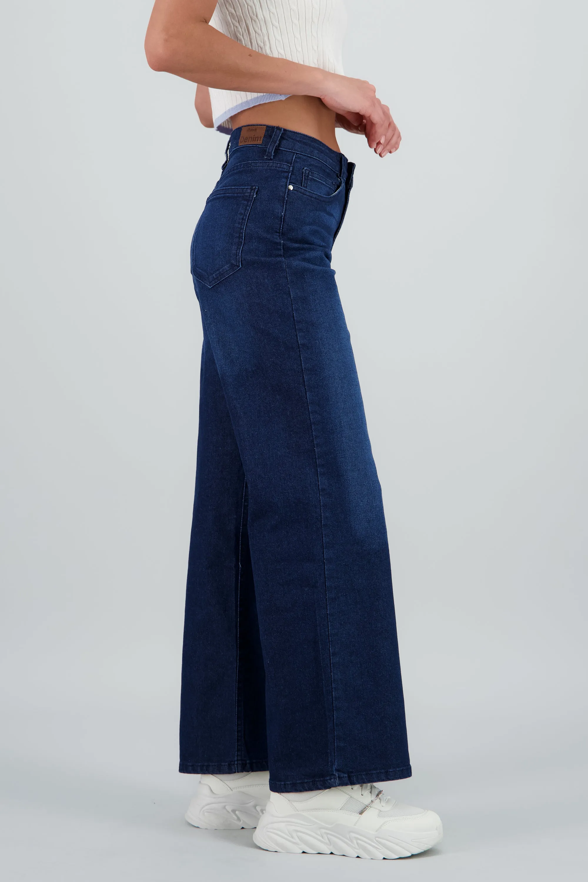 Jeans wide leg básicos