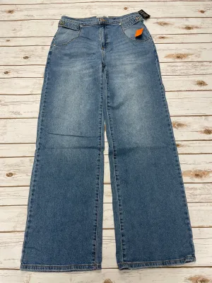 Jeans Wide Leg By Fashion Nova In Blue Denim, Size: 6