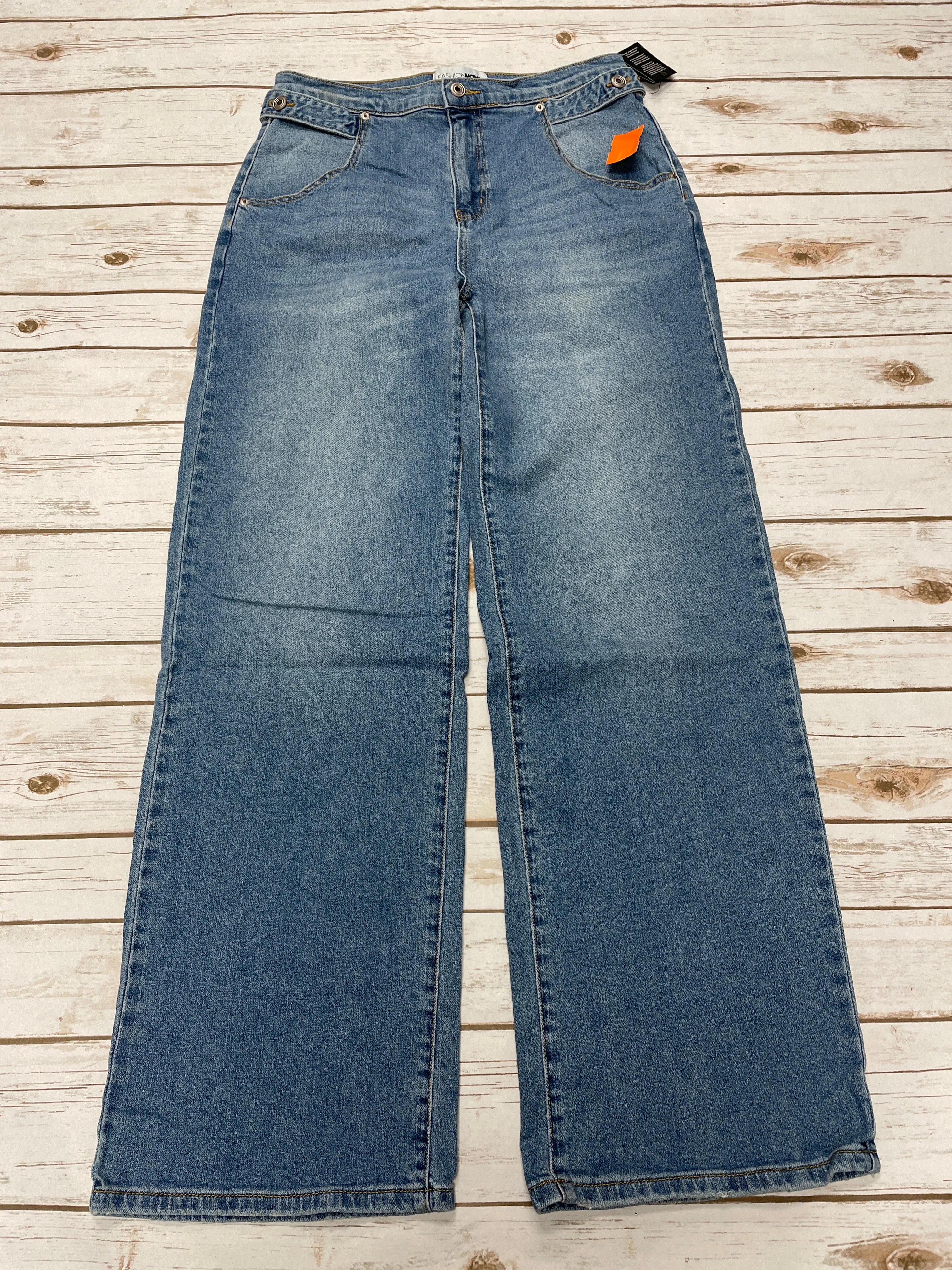 Jeans Wide Leg By Fashion Nova In Blue Denim, Size: 6