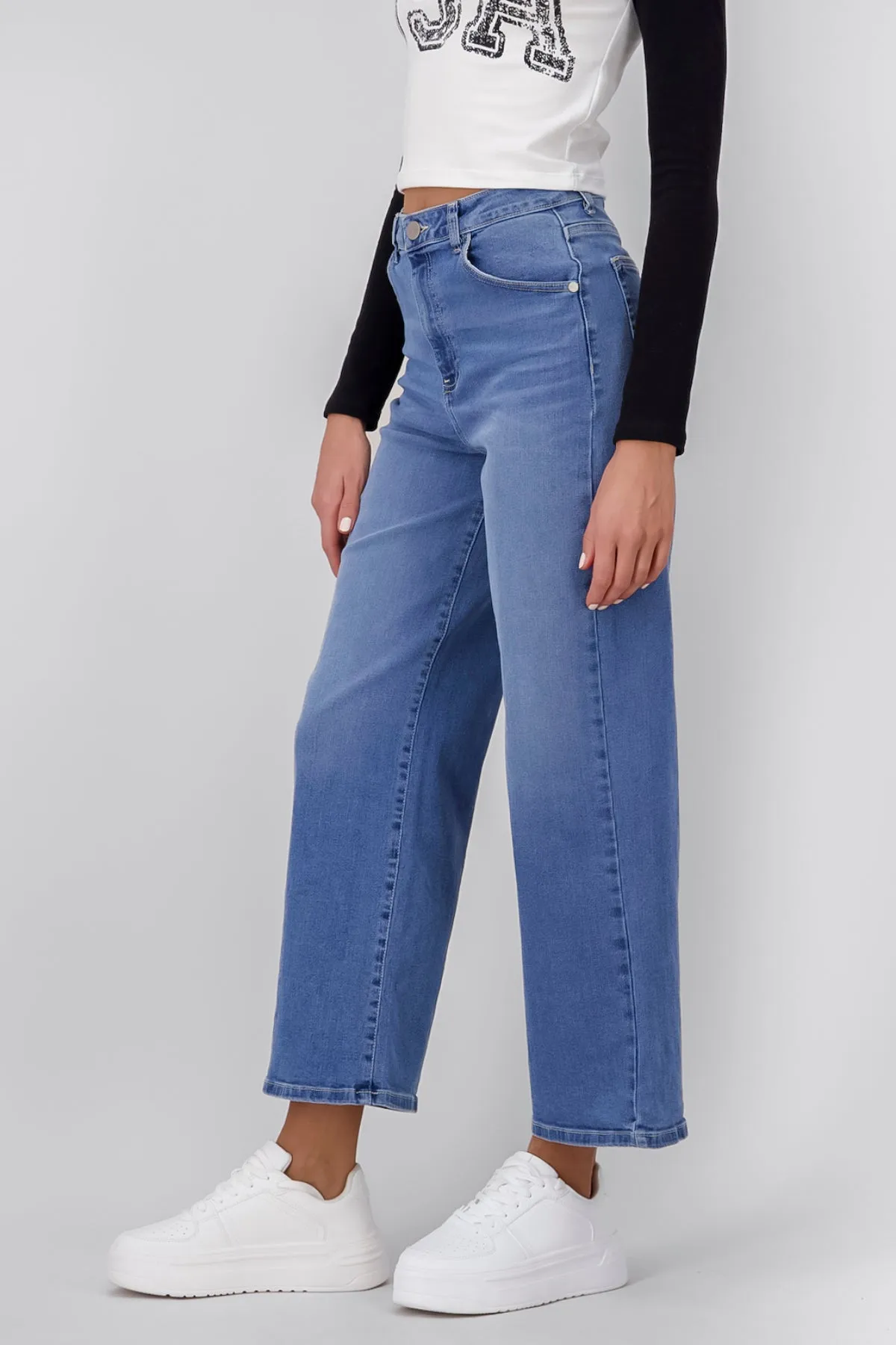 Jeans Wide Leg Lisos