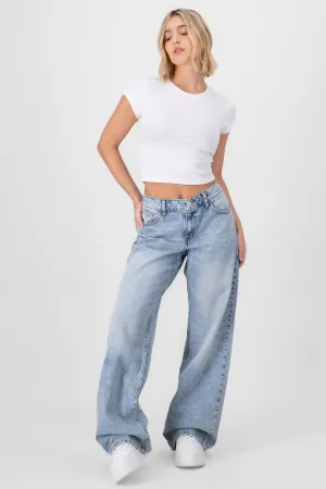 Jeans wide leg pierna ancha