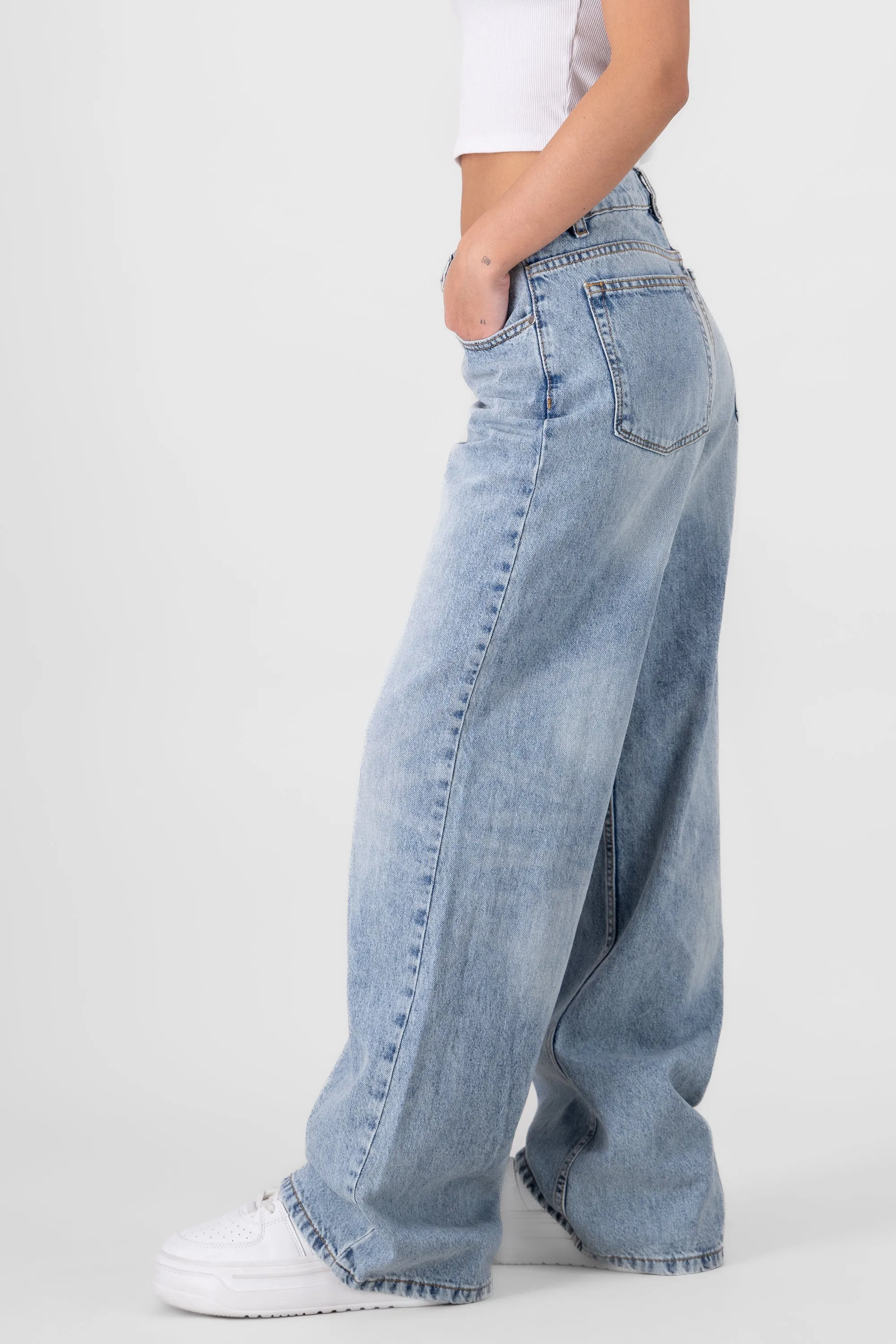 Jeans wide leg pierna ancha