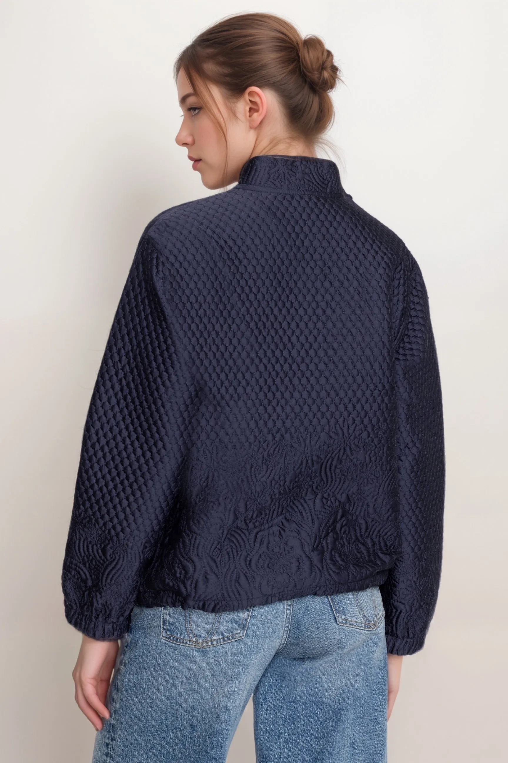 Johnny Was Navy Hazel Karmen Quilted Jacket C44424-9