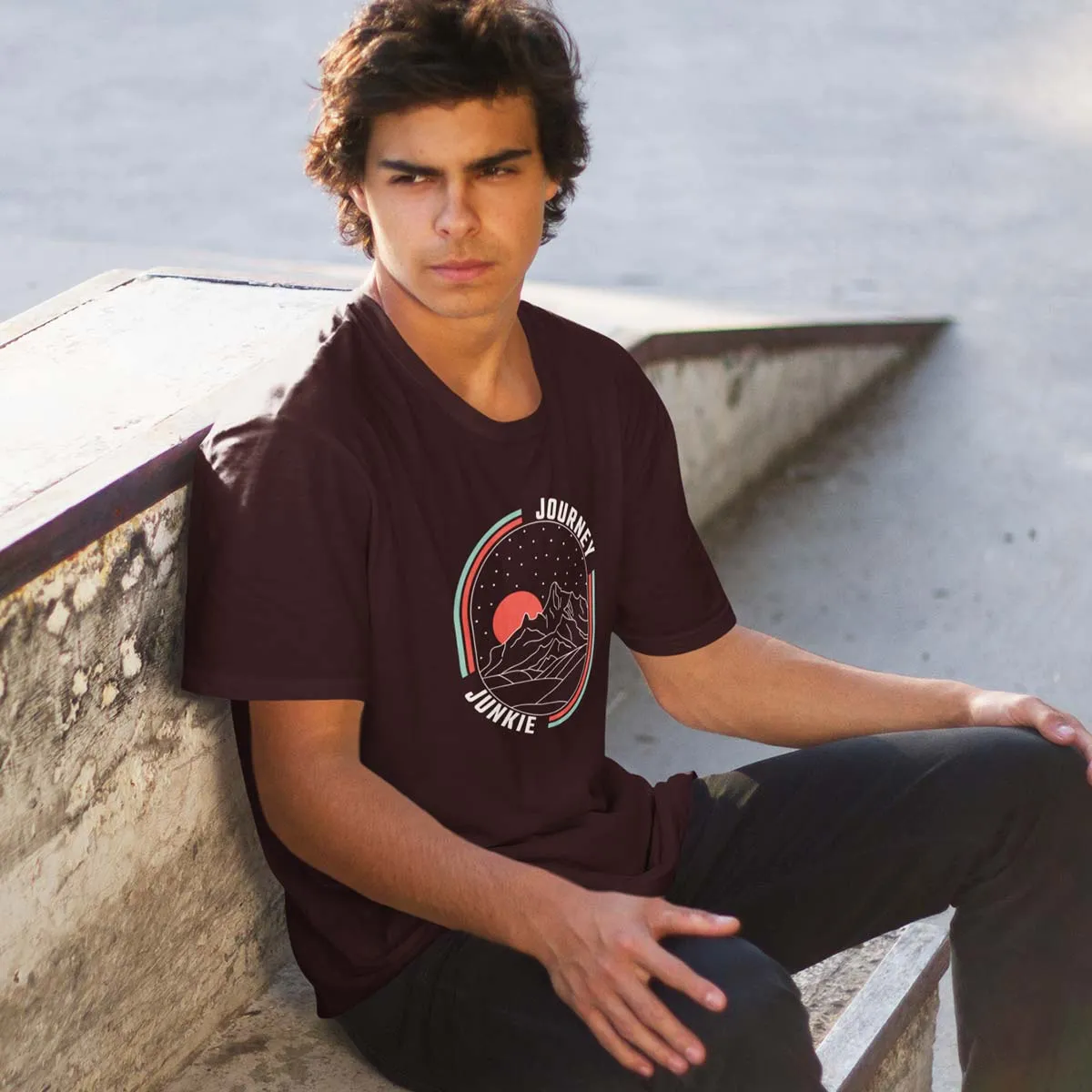 Journey Junkie |  Printed T shirt