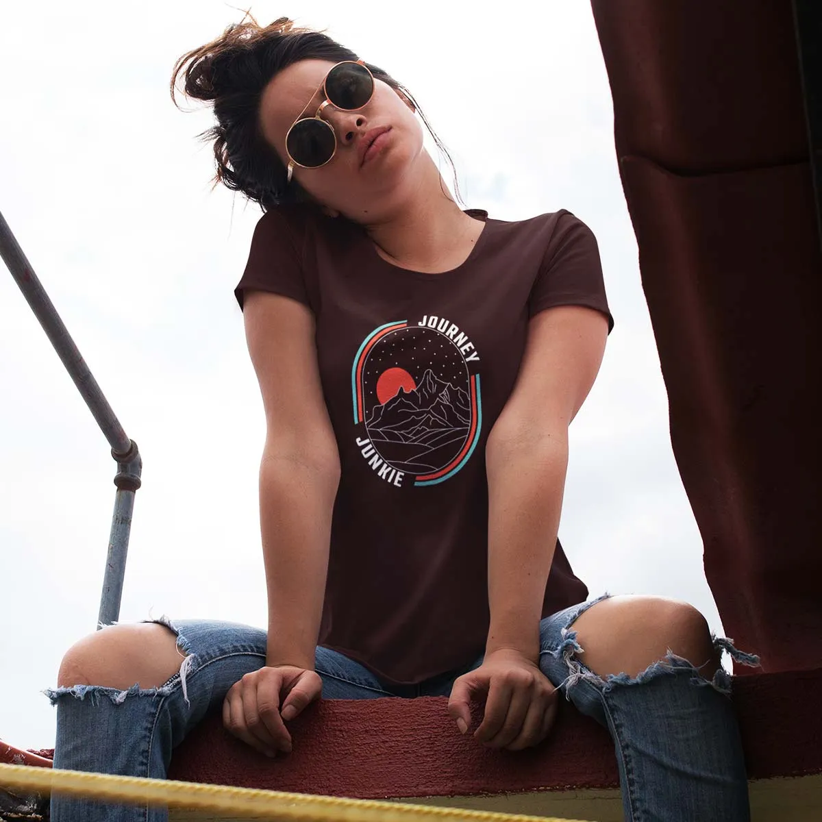 Journey Junkie |  Printed T shirt