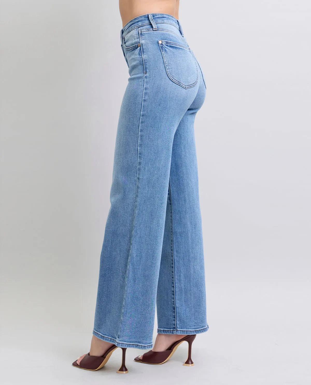 Judy Blue High Waist Vintage Wide Leg Jean