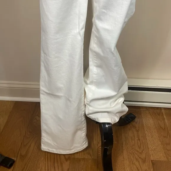 Judy blue high waisted wide leg white jeans