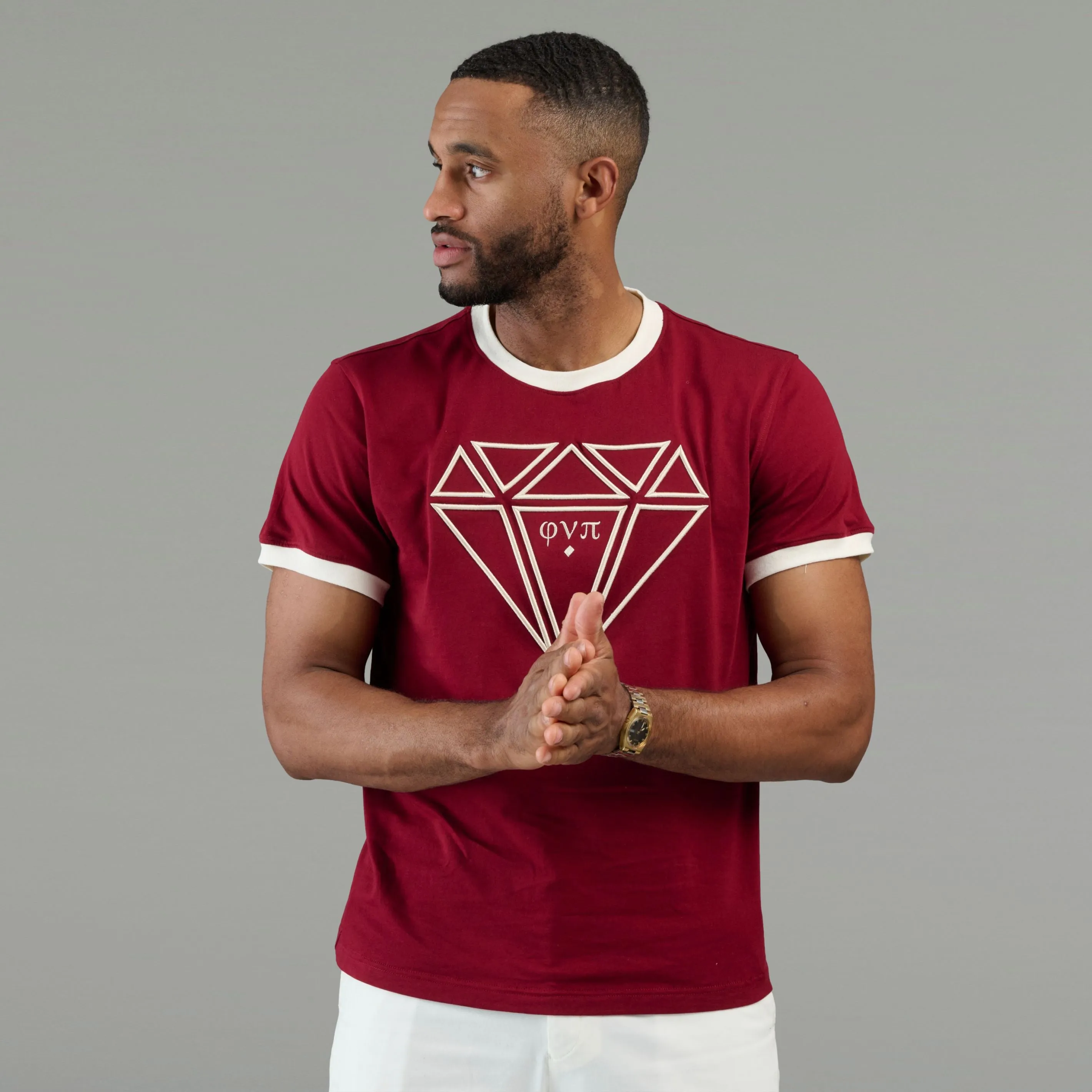 Kappa Alpha Psi Diamond Phi Nu Pi Ringer Tee