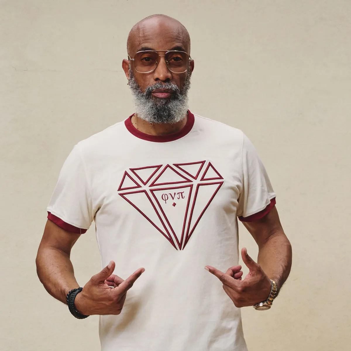 Kappa Alpha Psi Diamond Phi Nu Pi Ringer Tee