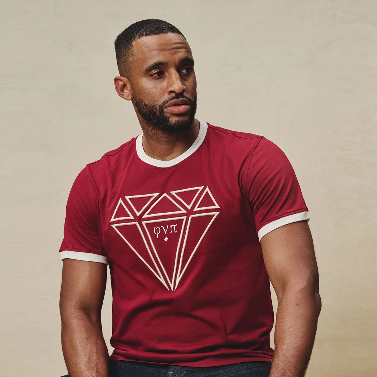 Kappa Alpha Psi Diamond Phi Nu Pi Ringer Tee