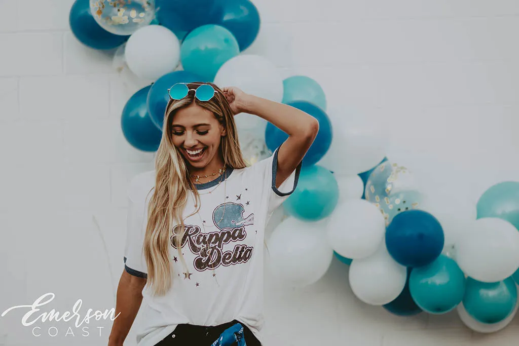 Kappa Delta Retro Game Day Ringer Tee