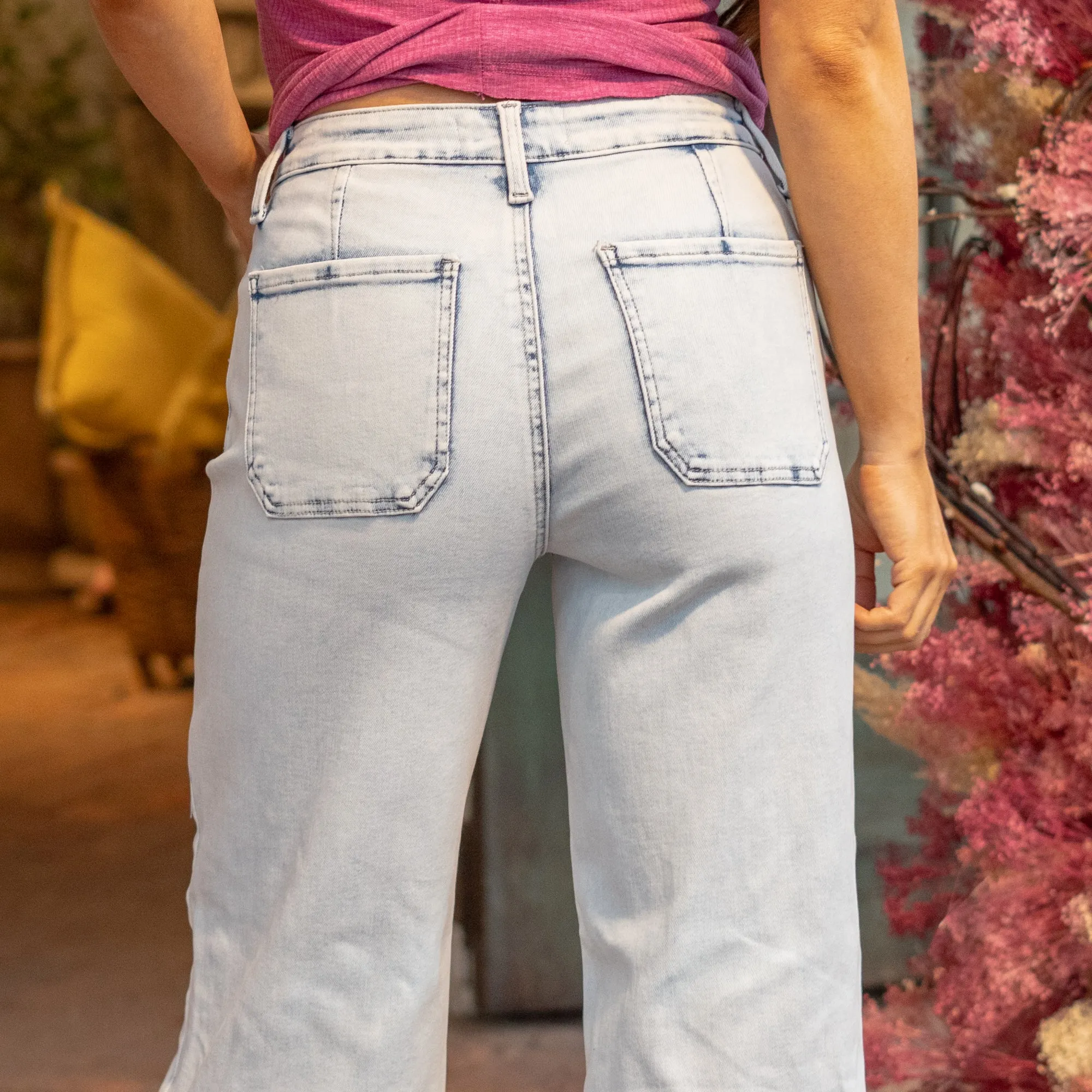 Kassie High Rise Cropped Wide Leg