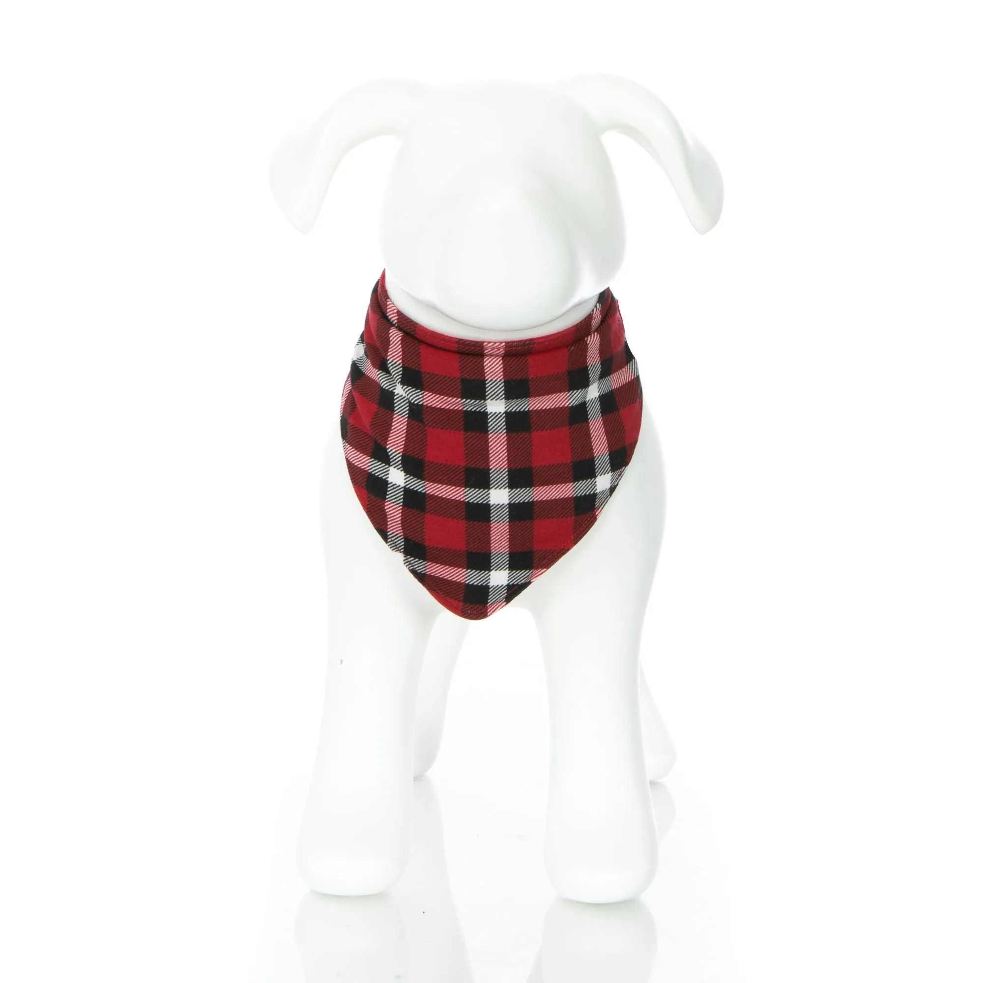 KicKee Pants Crimson 2020 Holiday Plaid Dog Bandana