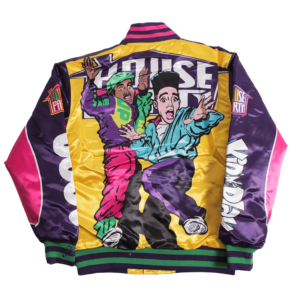 KID N PLAY HOUSE PARTY SATIN JACKET (PURPLE)