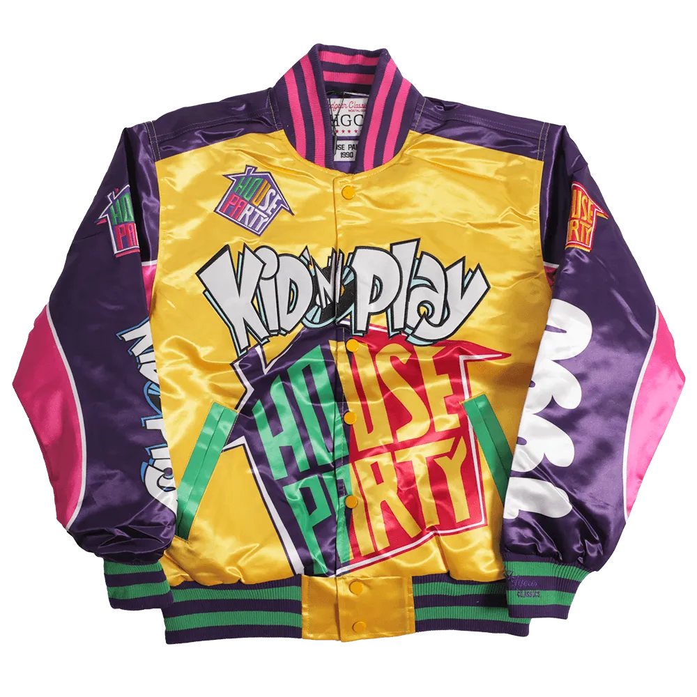 KID N PLAY HOUSE PARTY SATIN JACKET (PURPLE)