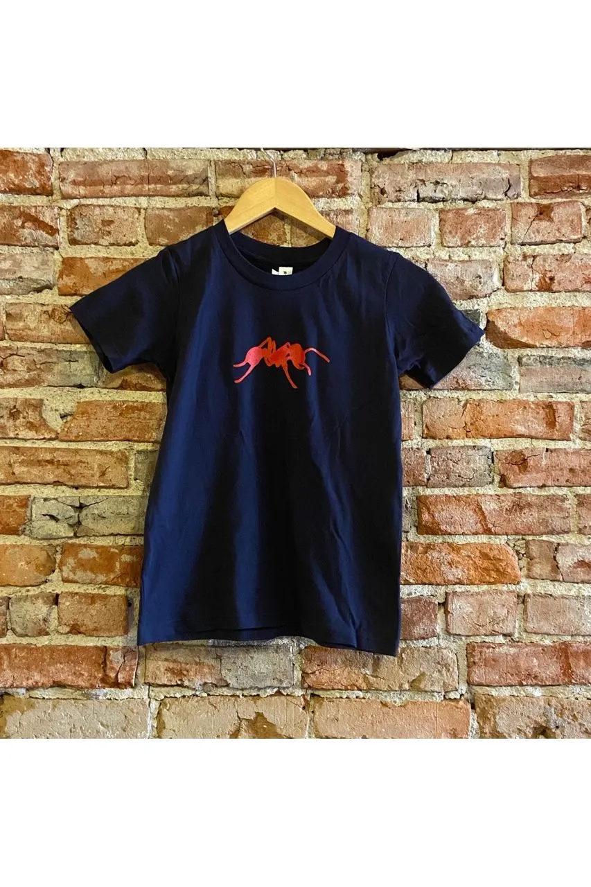 Kids Navy Logo Tee