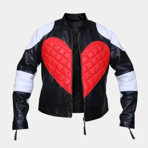 Kylie Minogue Red Heart Leather Jacket