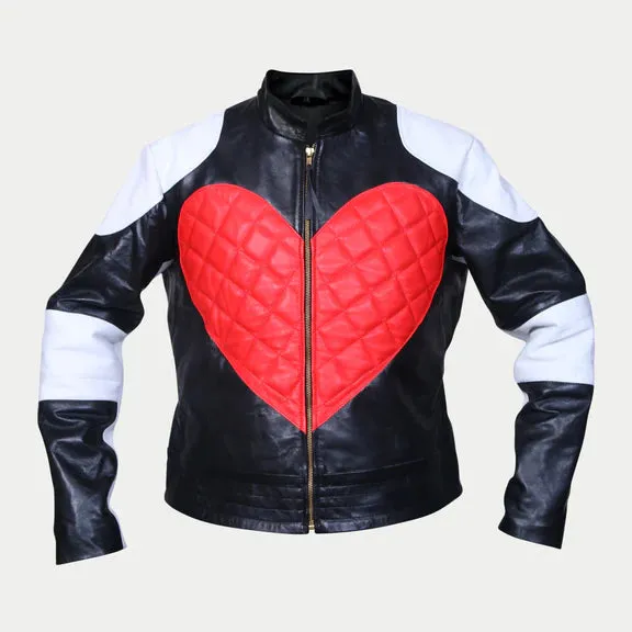 Kylie Minogue Red Heart Leather Jacket