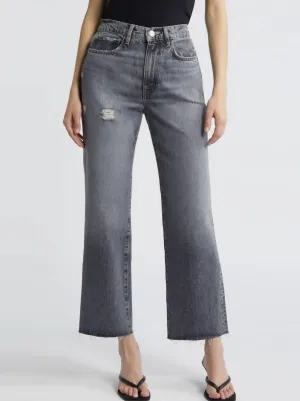 Le Jane Ankle Raw Fray Jeans In Zurich