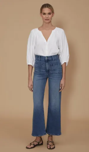 Le Jean Virginia Wideleg Ankle Jeans - Laurel Canyon