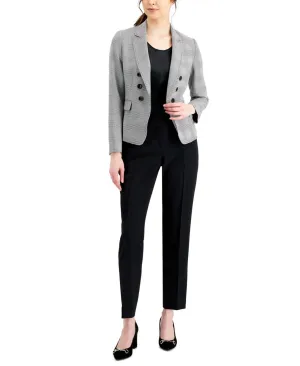 Le Suit Womens Plaid Pant Suit 50040211