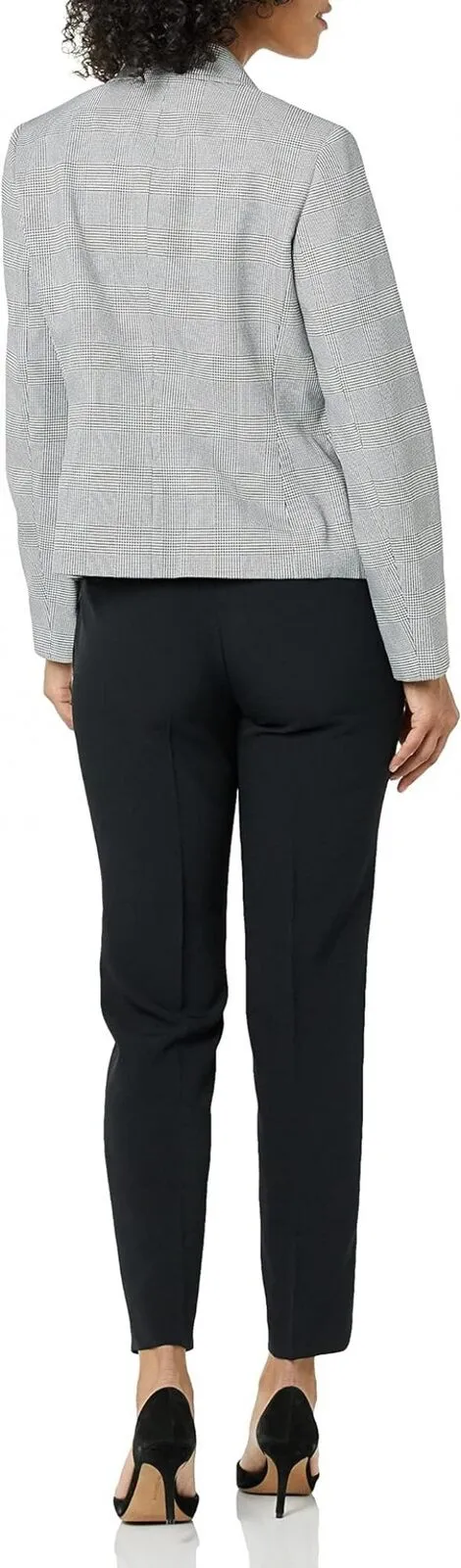 Le Suit Womens Plaid Pant Suit 50040211