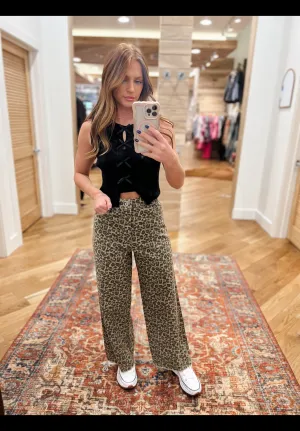 Leopard Mocha Pants