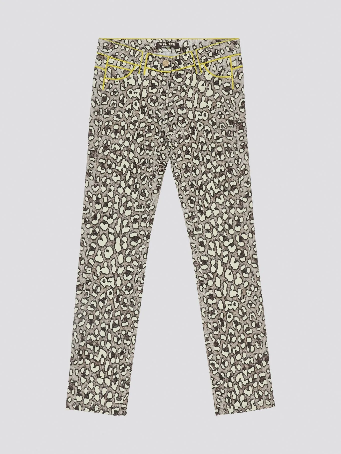 Leopard Print Wide Leg Jeans