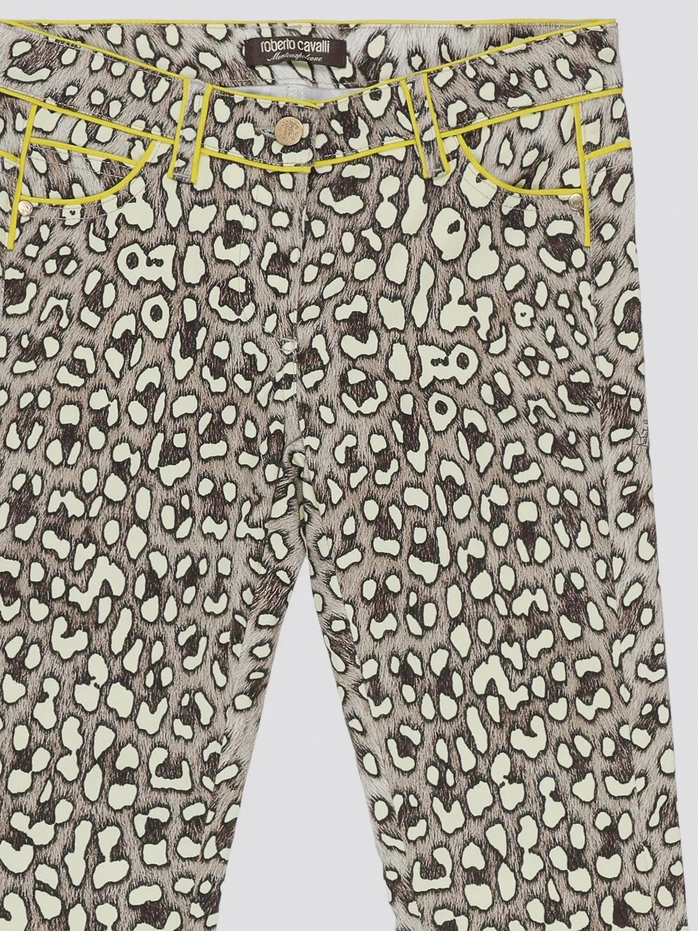 Leopard Print Wide Leg Jeans