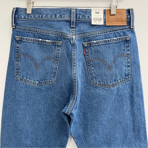 Levi’s Premium Wedgie Straight Leg Jeans High Rise Oxnard Drive Wash 34964-0145