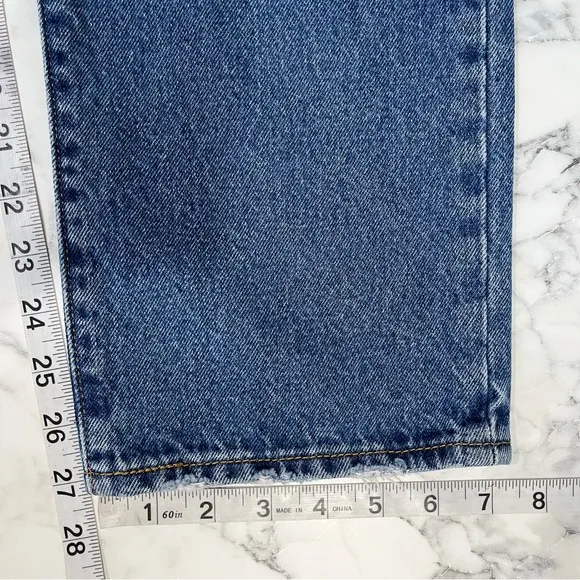 Levi’s Premium Wedgie Straight Leg Jeans High Rise Oxnard Drive Wash 34964-0145
