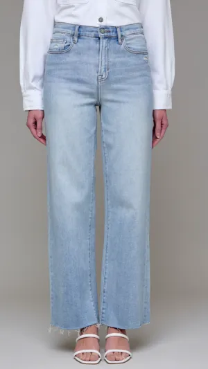 LOGAN High Rise Light Wash Classic Stretch Dad Jean